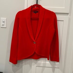 Woman’s Red Sweater Jacket